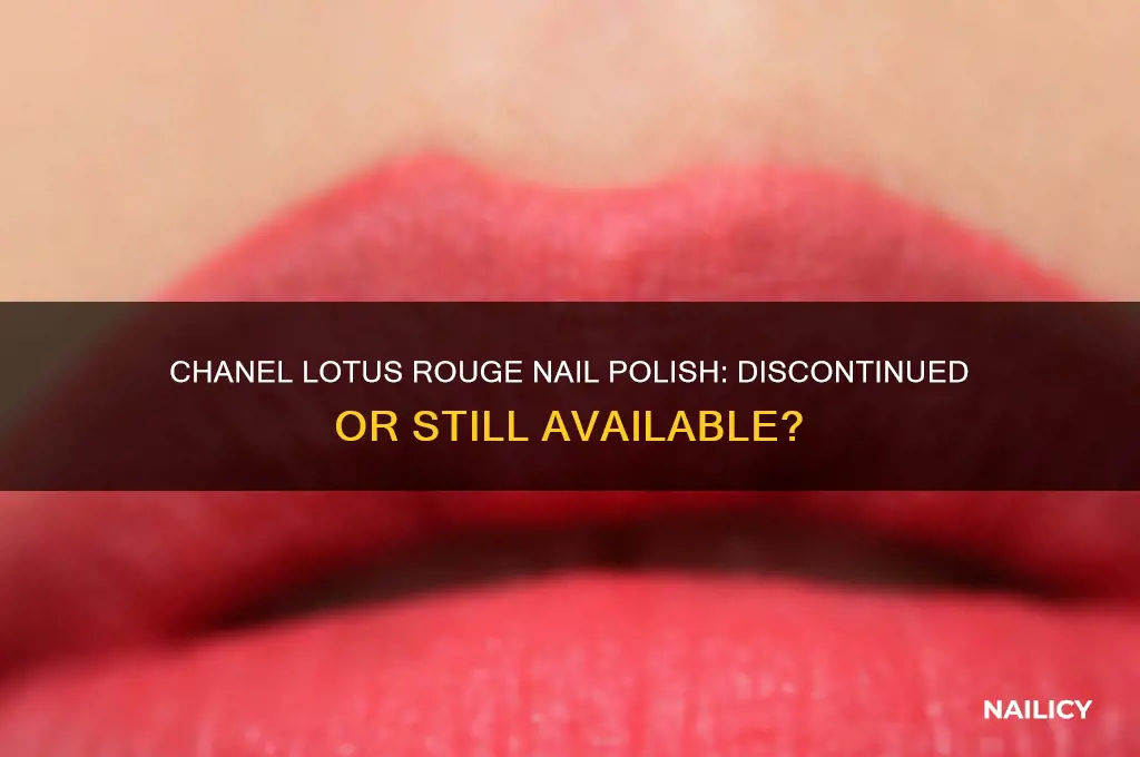 is chanel lotus rouge nail polish discontinued