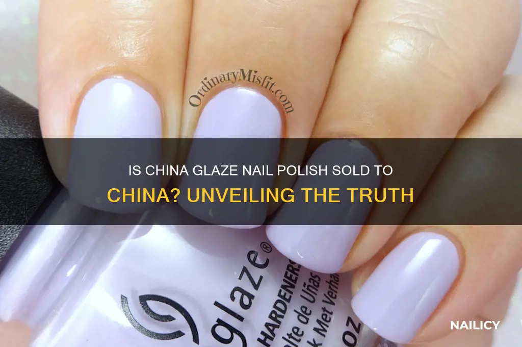is china glaze nail polish sold to china