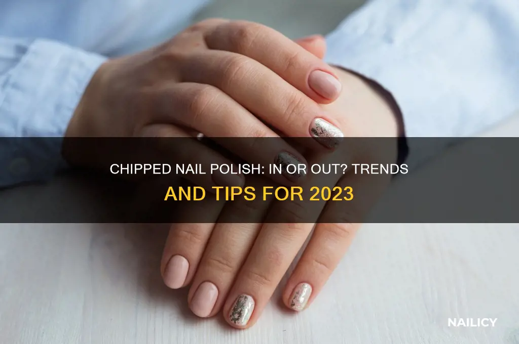 is chipped nail polish in