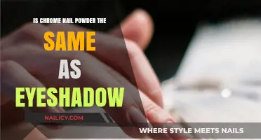 Chrome Nail Powder vs. Eyeshadow: Are They Interchangeable?