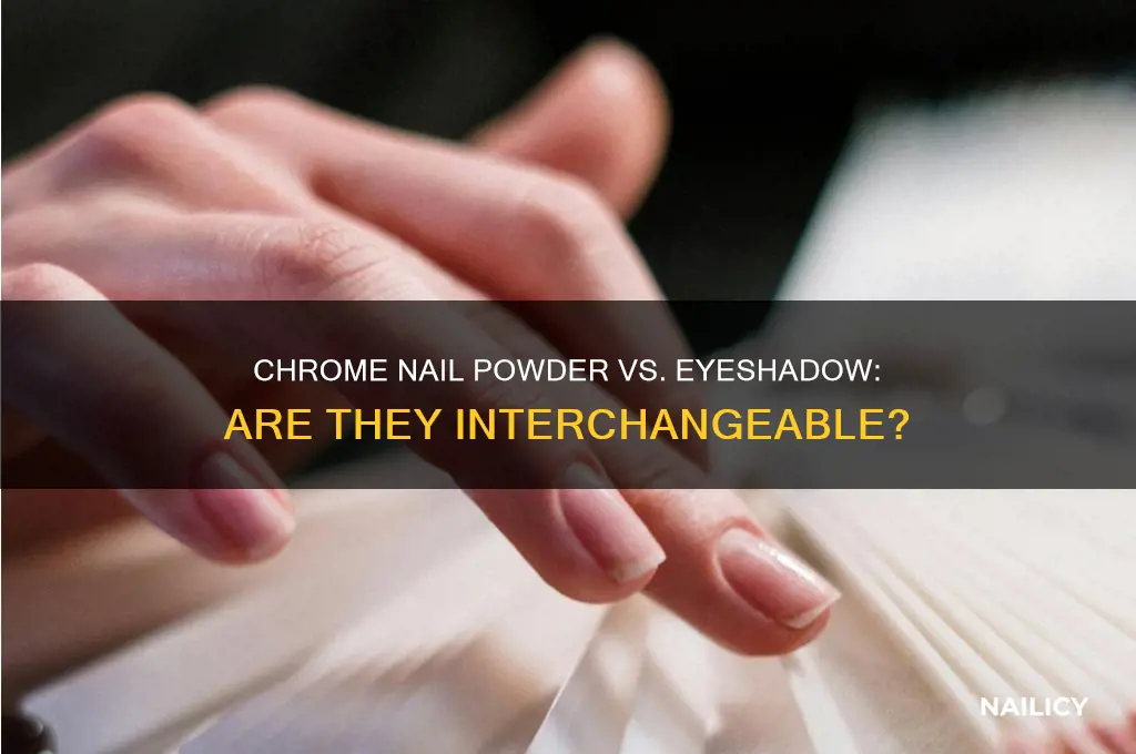 is chrome nail powder the same as eyeshadow