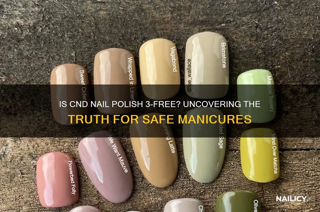 is cnd nail polish 3 free