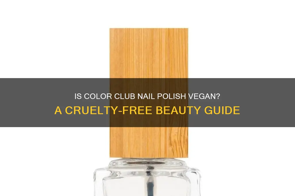 is color club nail polish vegan