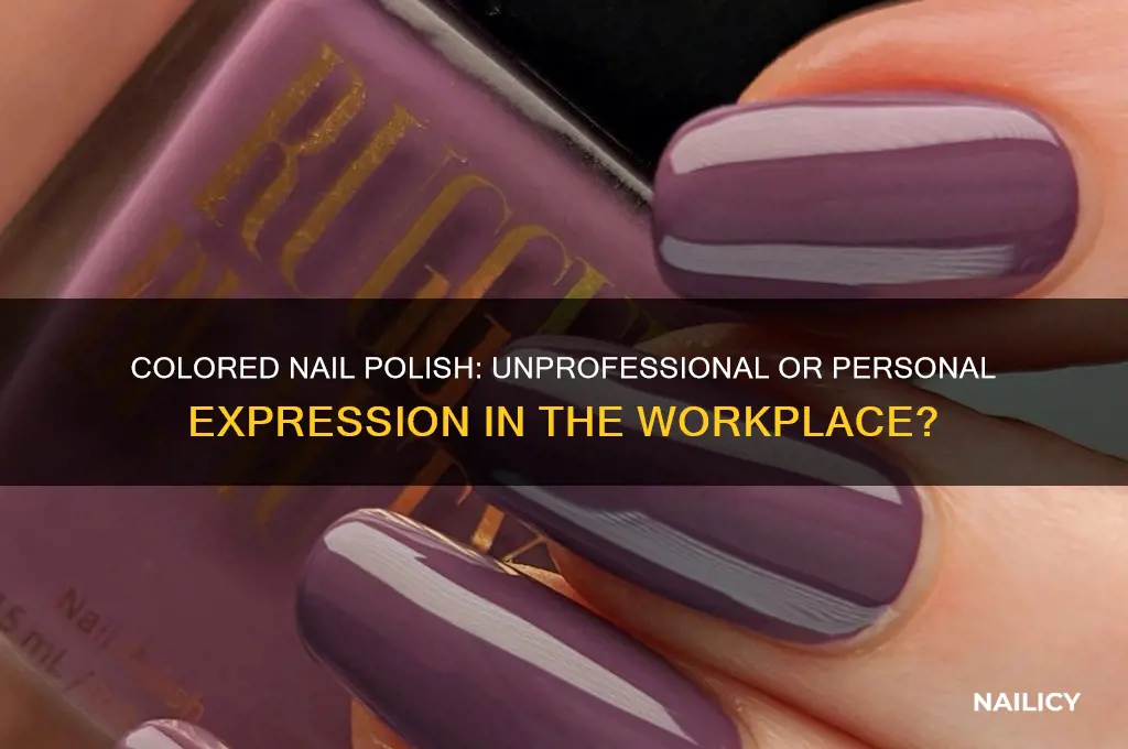 is colored nail polish unprofessional