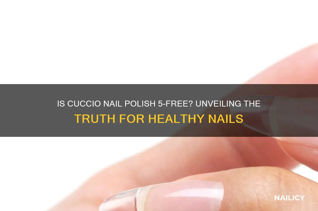 is cuccio nail polish 5 free