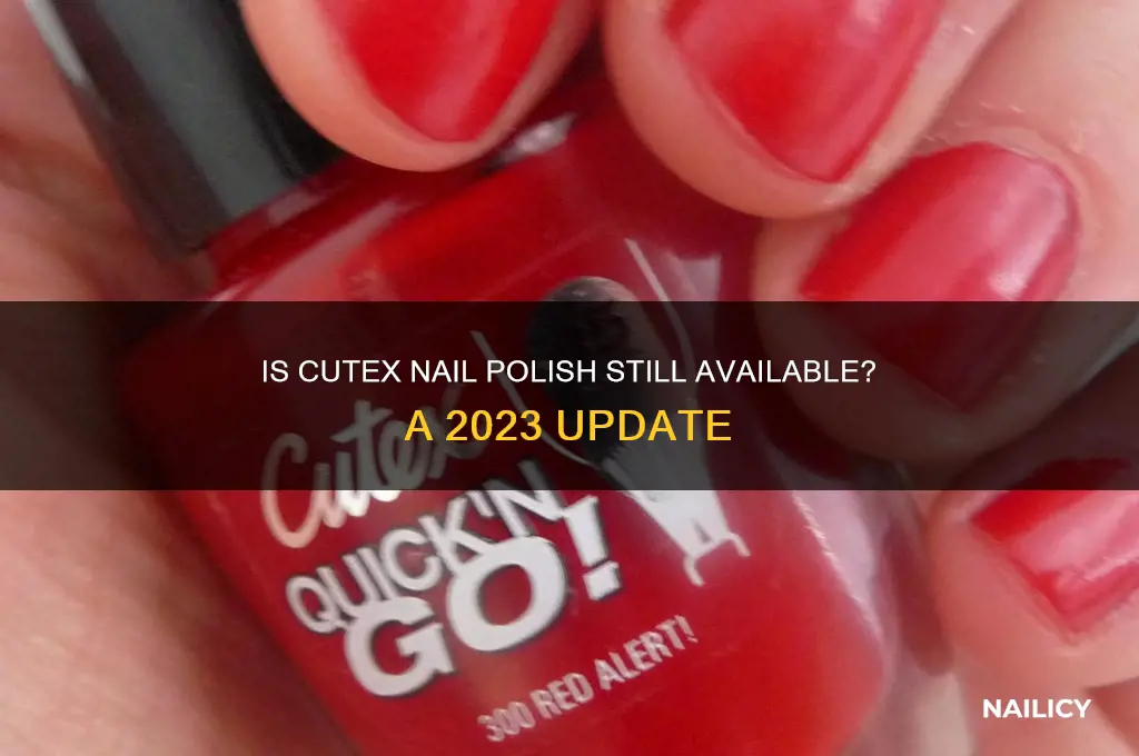 is cutex nail polish still available