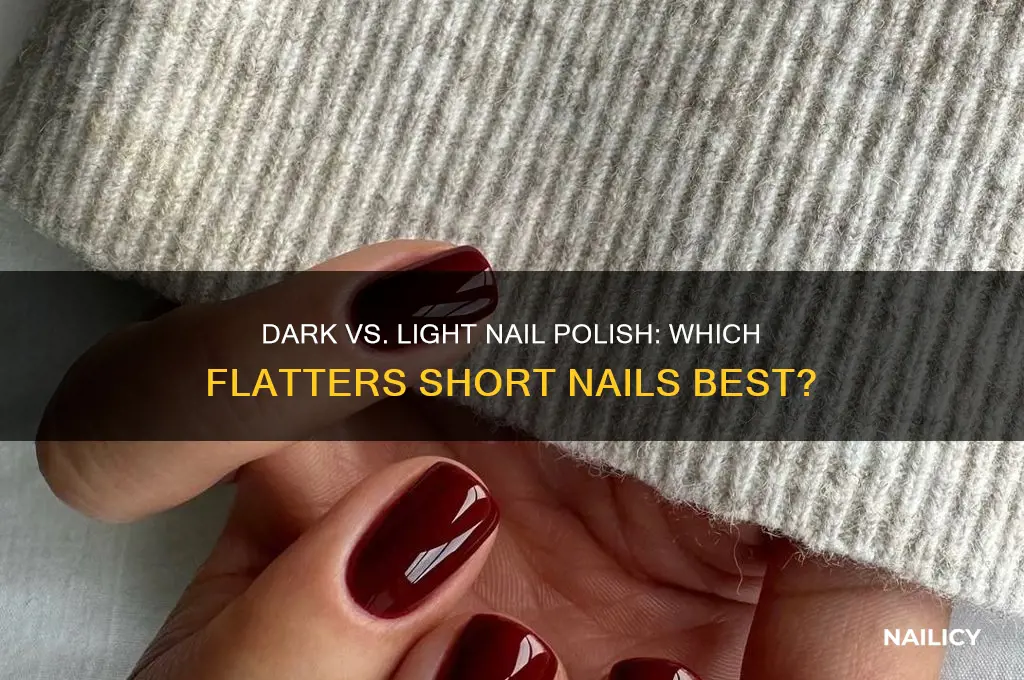 is dark or light nail polish better for short nails