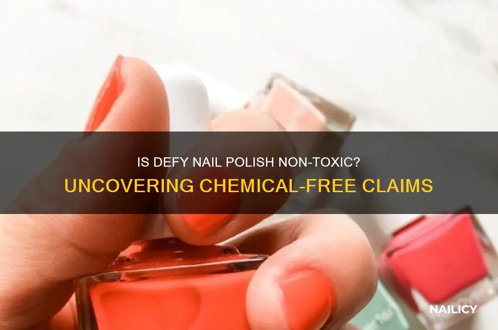 is defy nail polish free of toxic chemicals