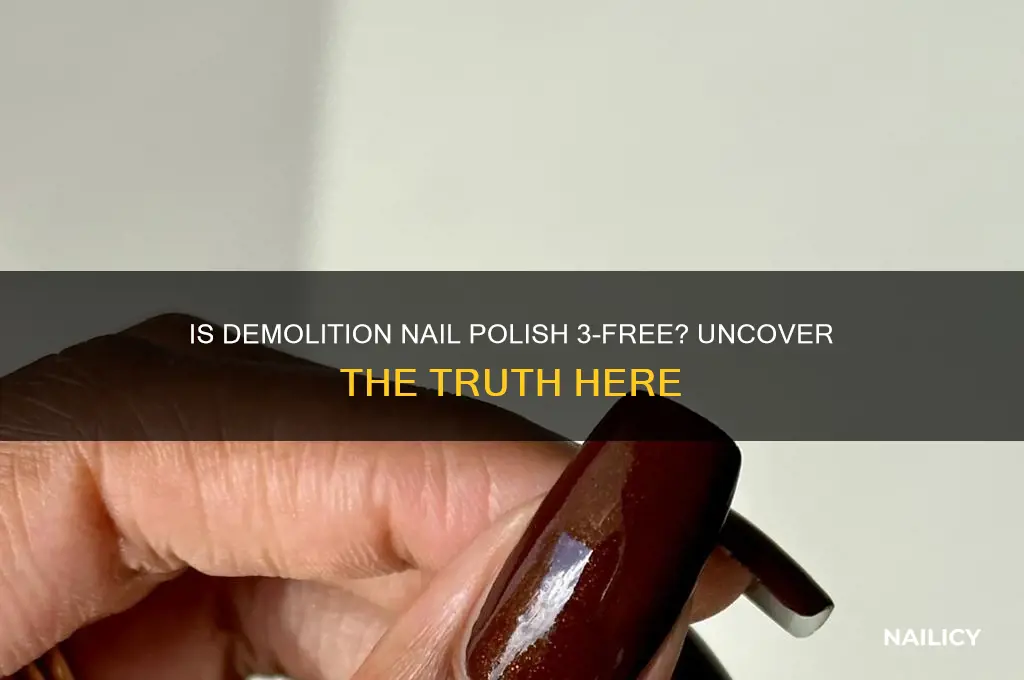 is demolition nail polish 3 free