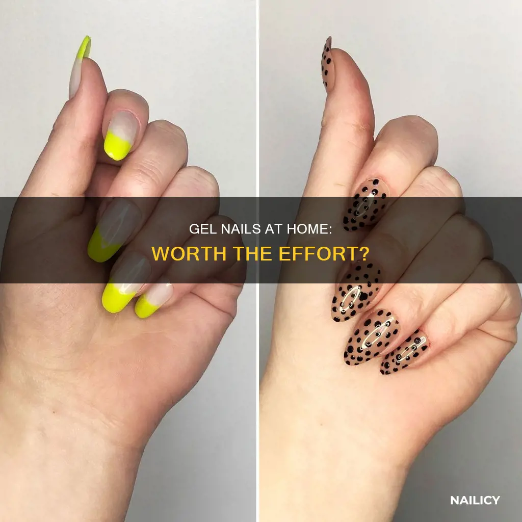 is doing gel nails at home worth it