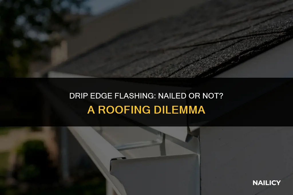 is drip edge flashing nailed