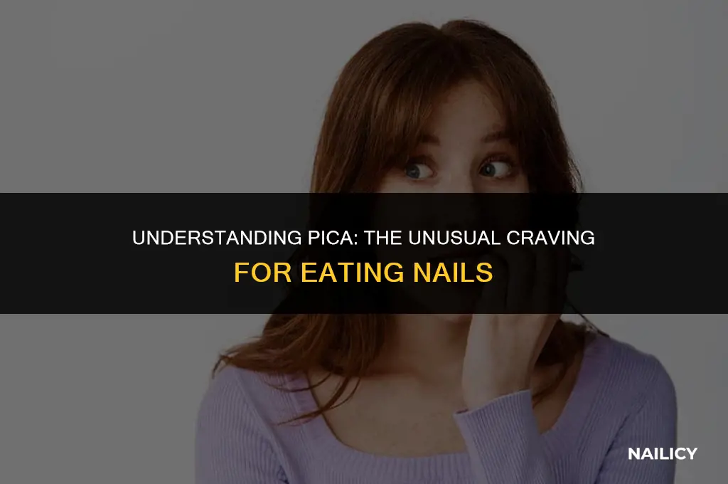 is eating nails pica
