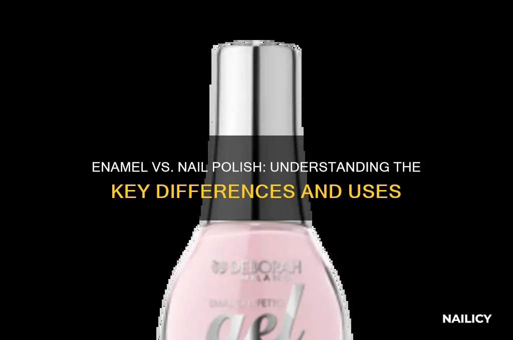 is enamel different than nail polish