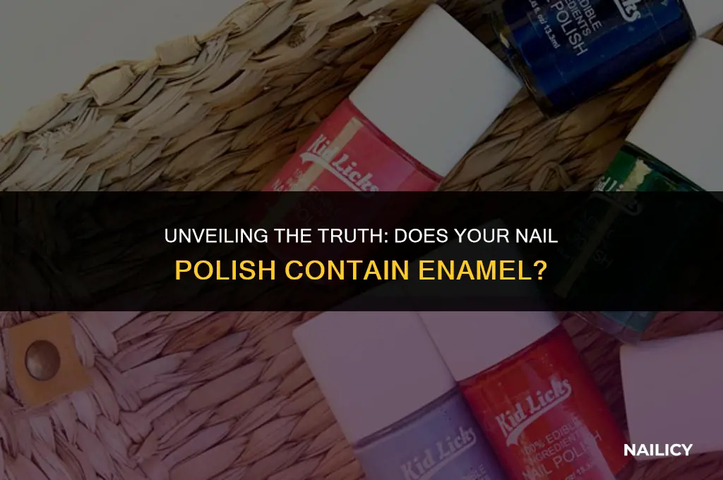 is enamel in nails