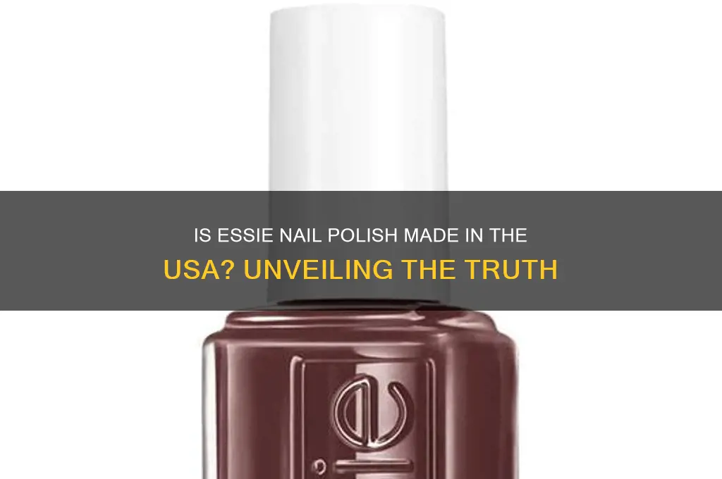 is essie nail polish made in the usa