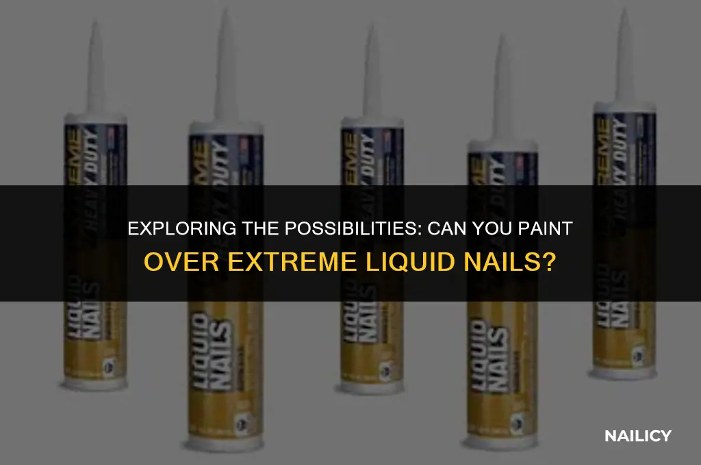 is extreme liqiude nails paintable