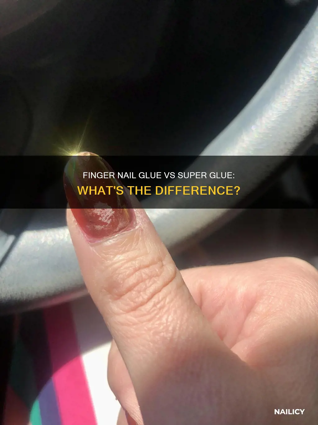 is finger nail glue the same as super glue