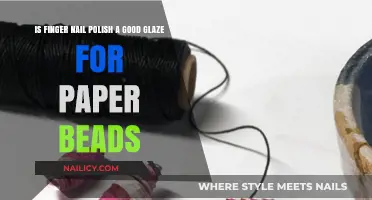Nail Polish as Paper Bead Glaze: Creative Crafting Experiment
