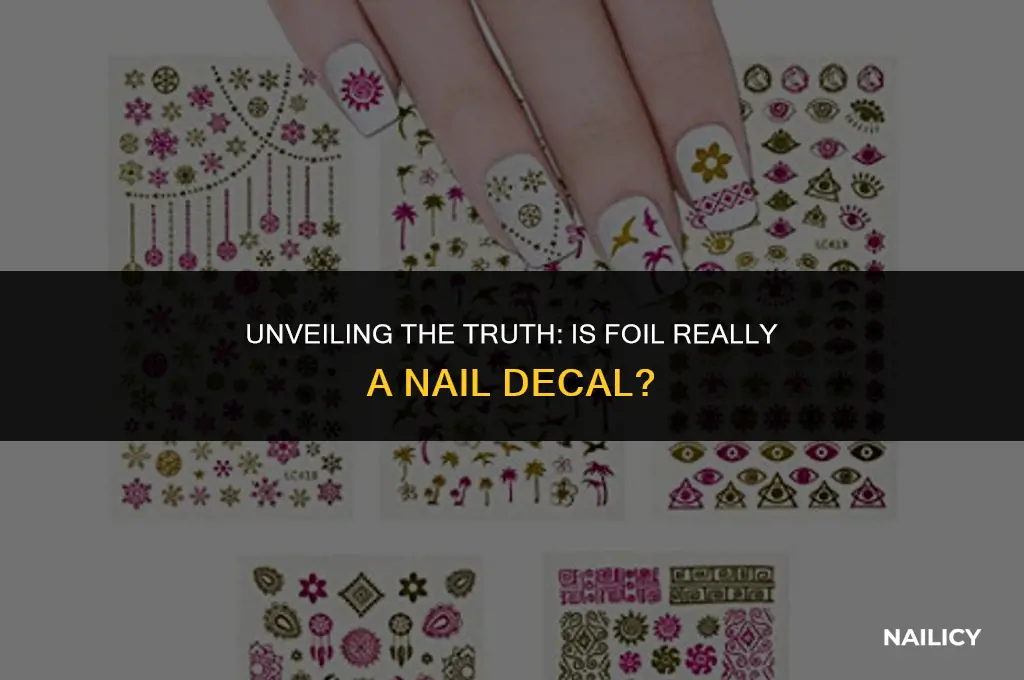 is foil a nail decal
