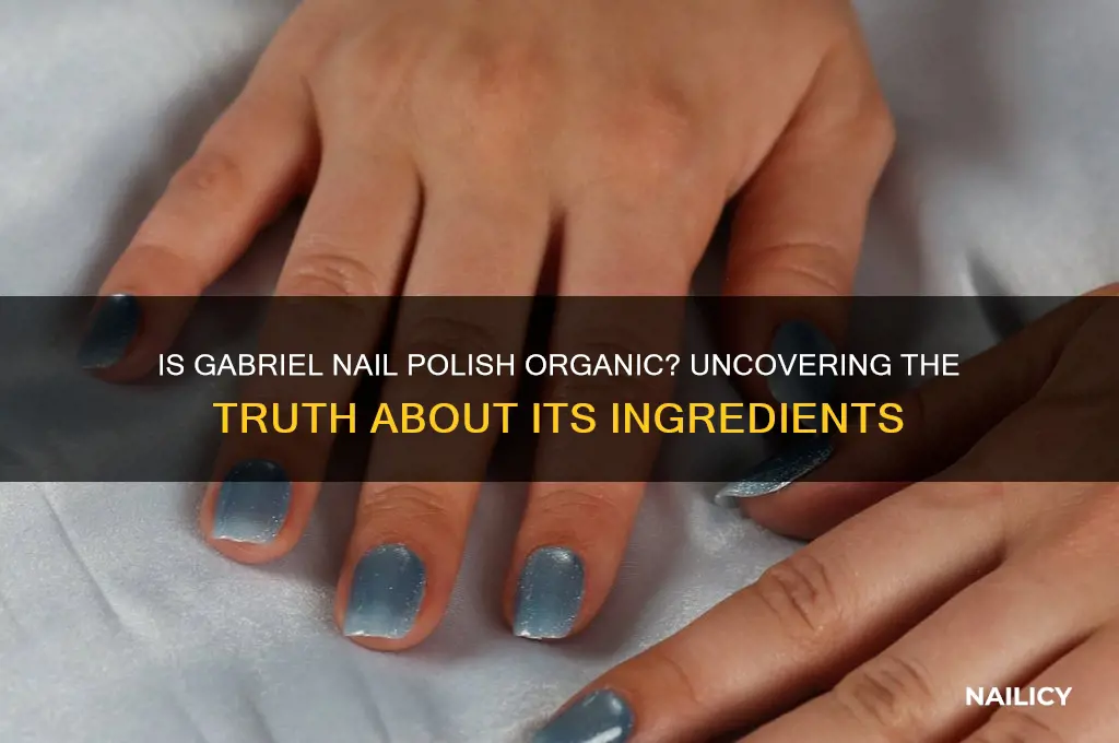 is gabriel nail polish organic