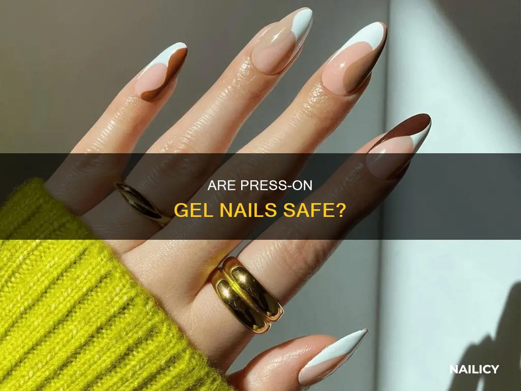 is gel curing press on nails safe