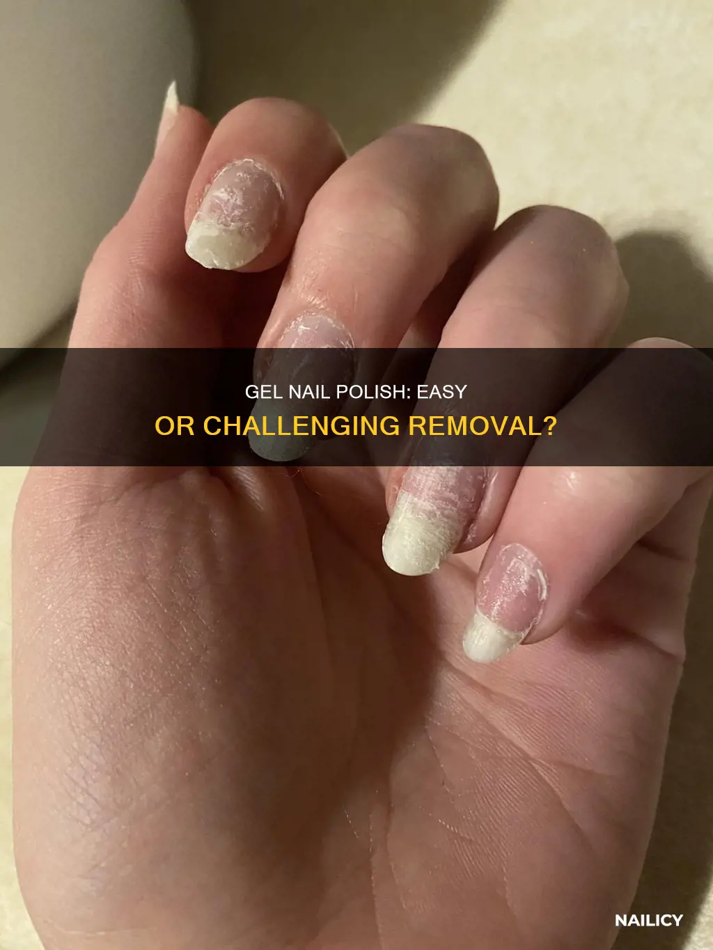 is gel nail polish difficult to remove