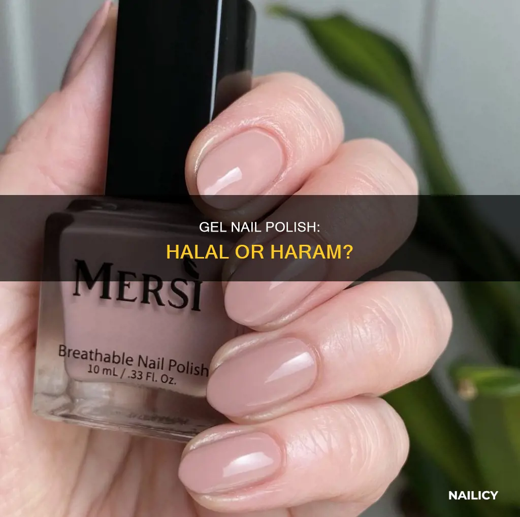 is gel nail polish halal