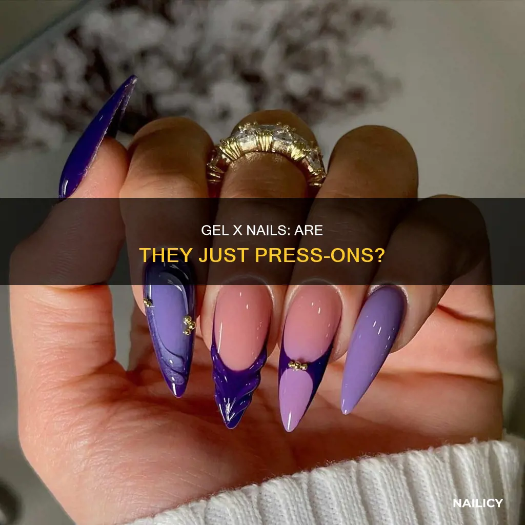 is gel x just press on nails