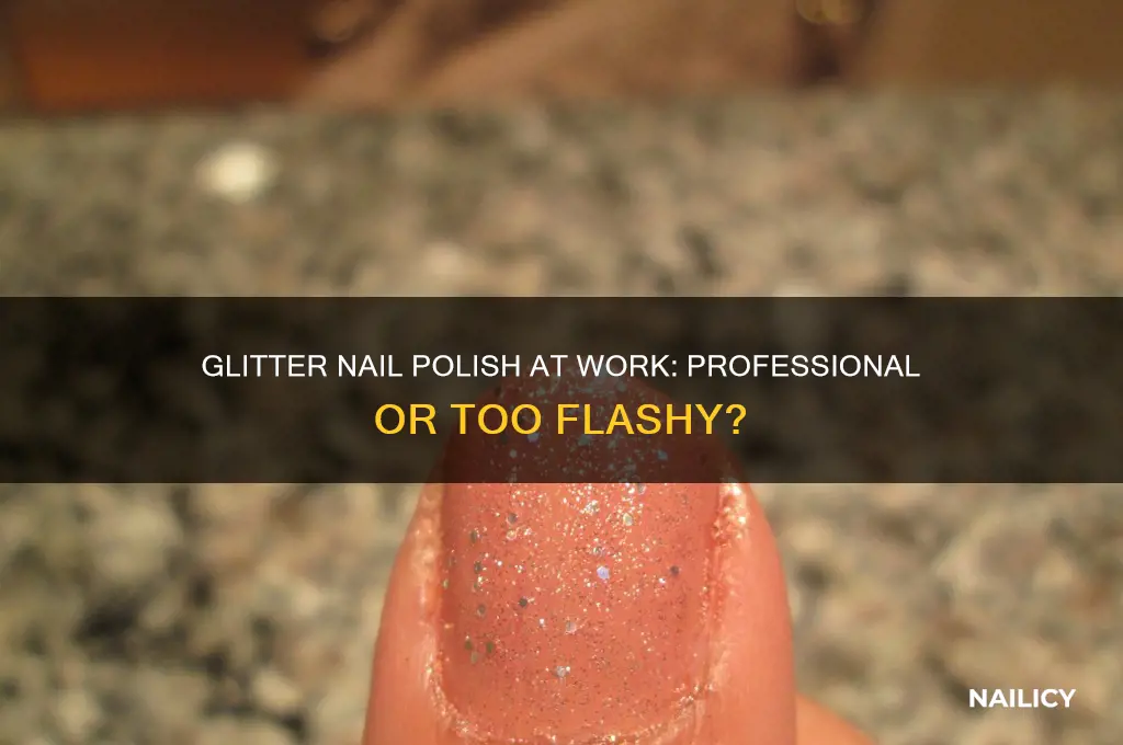 is glitter nail polish appropriate for work