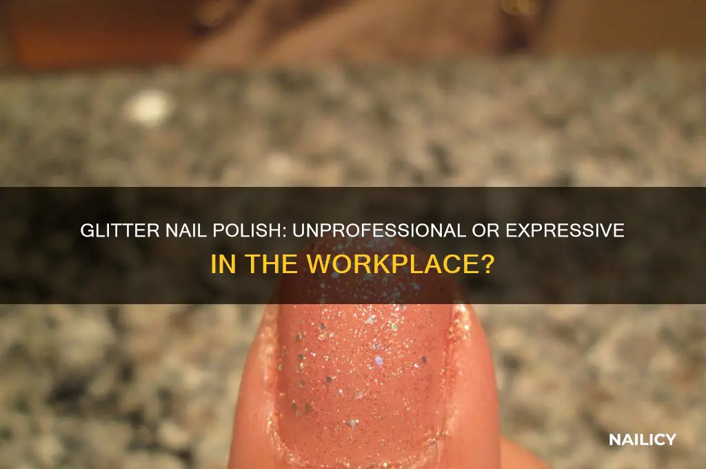 is glitter nail polish unprofessional