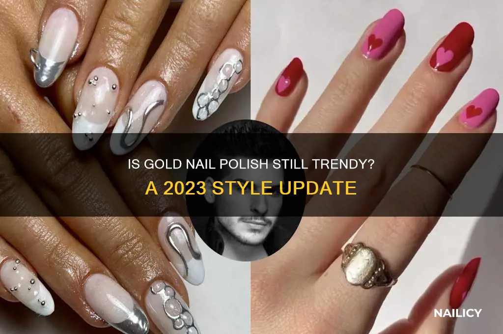 is gold nail polish in style