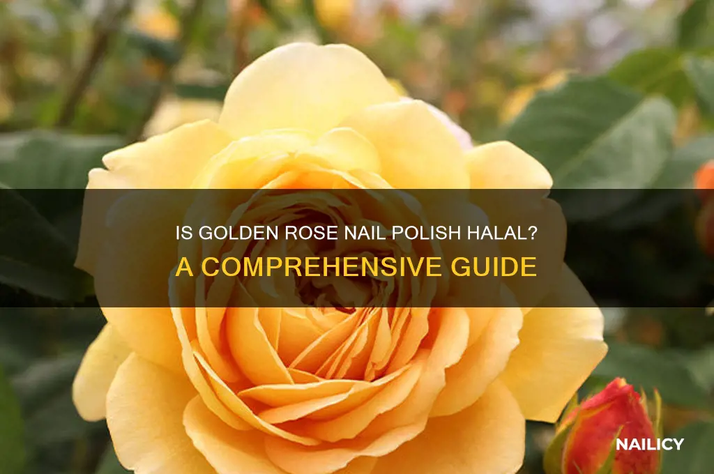 is golden rose nail polish halal