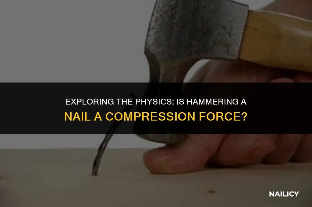 is hammering a nail compression