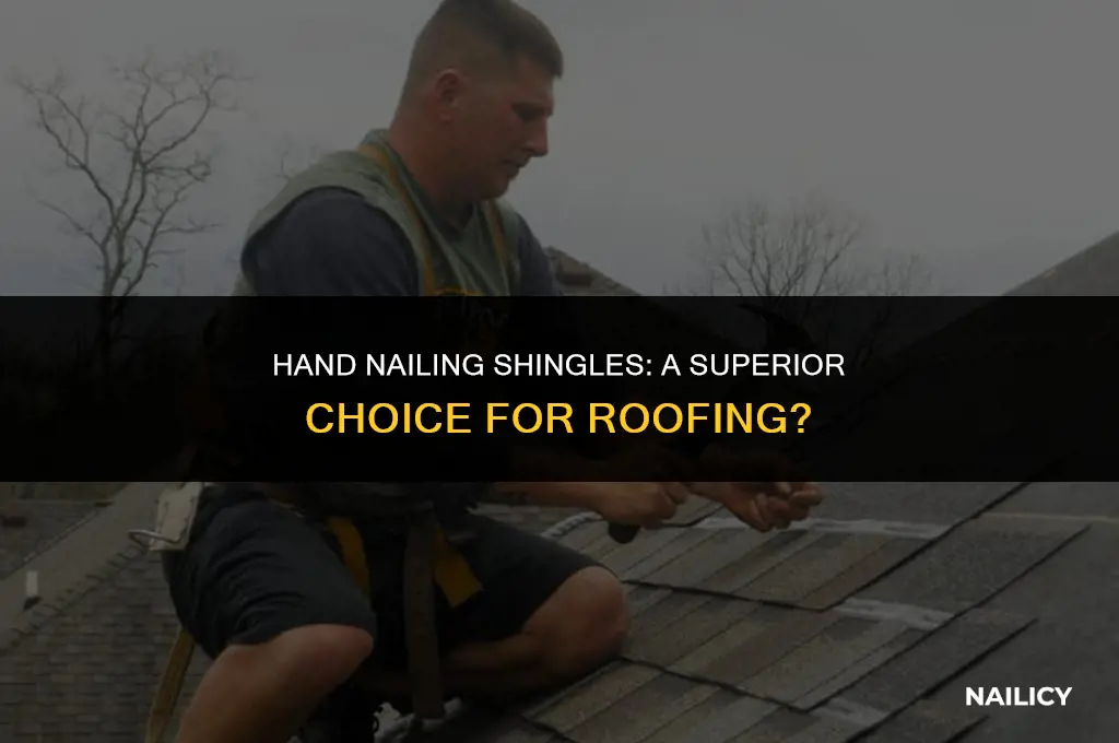 is hand nailing shingles better