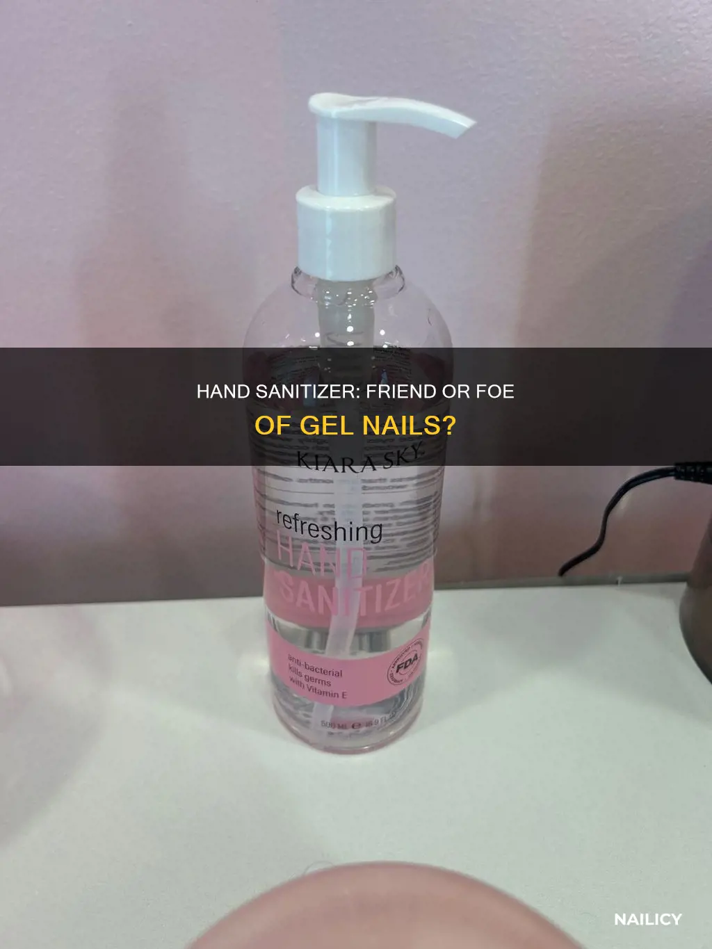 is hand sanitizer bad for gel nails