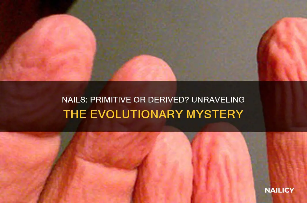 is having nails a primitive or derived trait