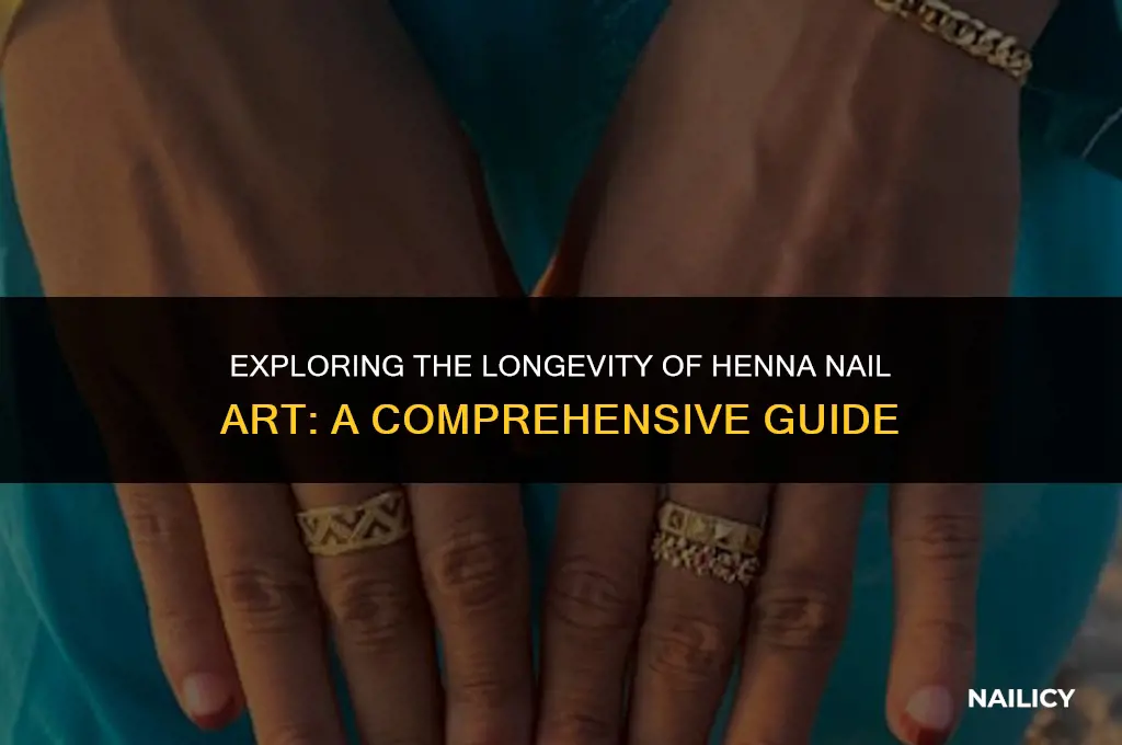 is henna permanent on nails
