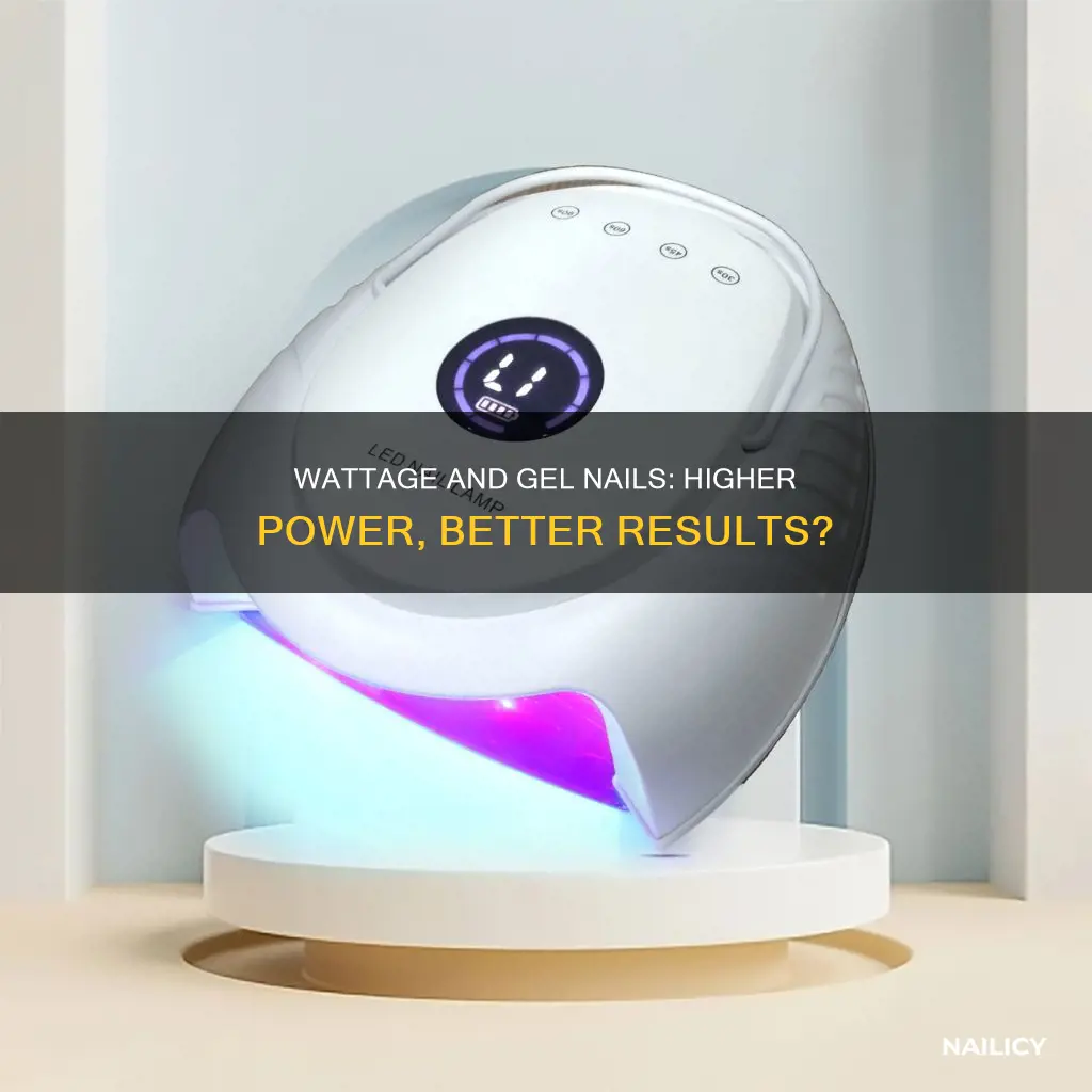 is higher watt gel nail machine better