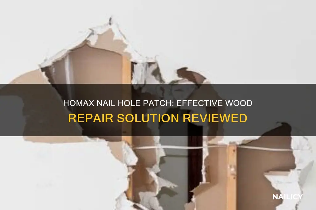 is homax nail hole patch for wood