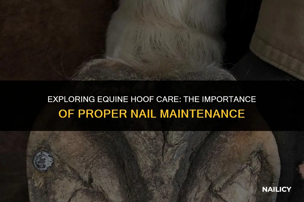is horse feet nails