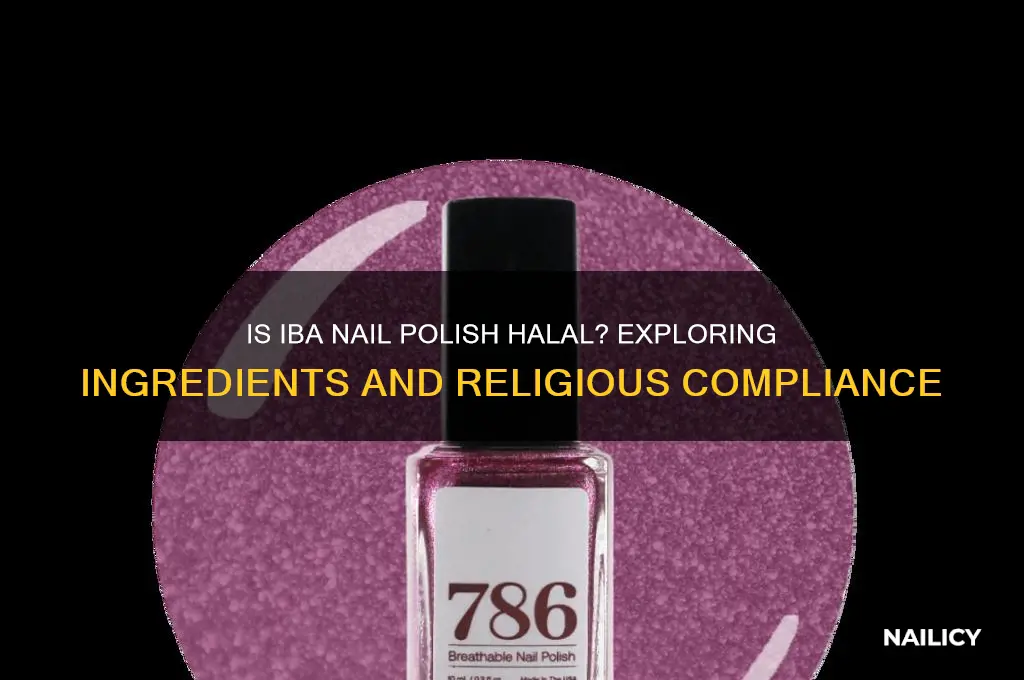 is iba nail polish halal