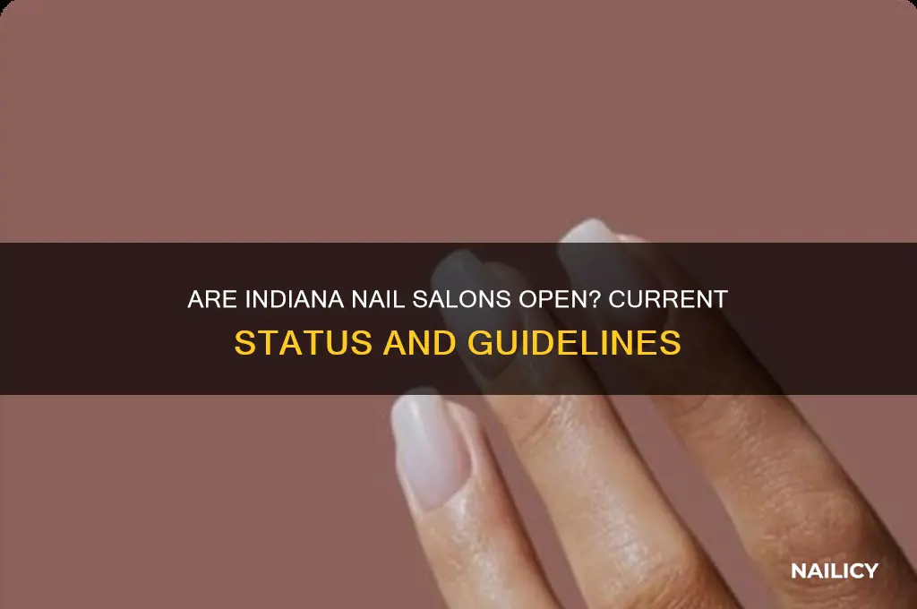 is indiana nail salons open