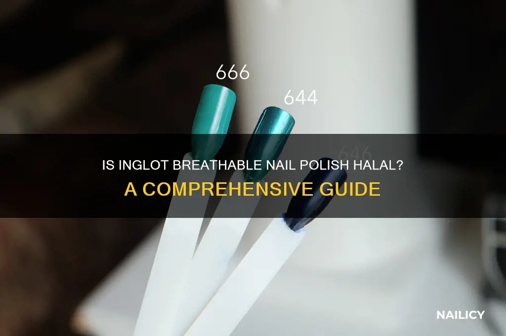 is inglot breathable nail polish halal