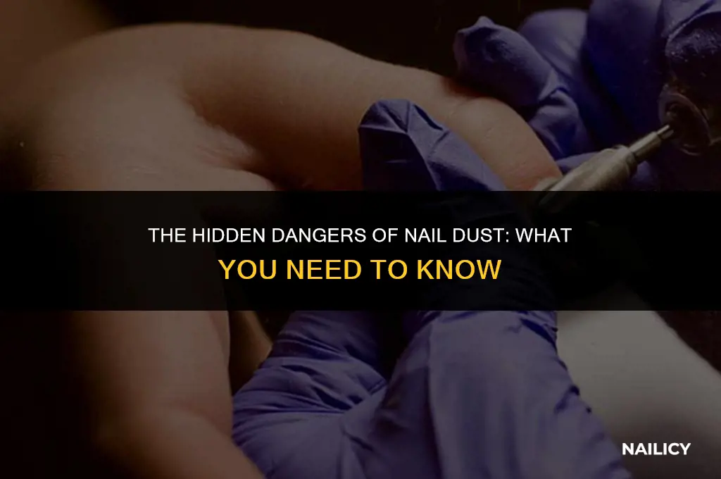 is inhaling nail dust bad