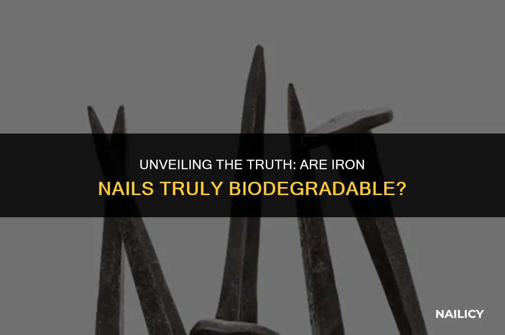 is iron nails biodegradable