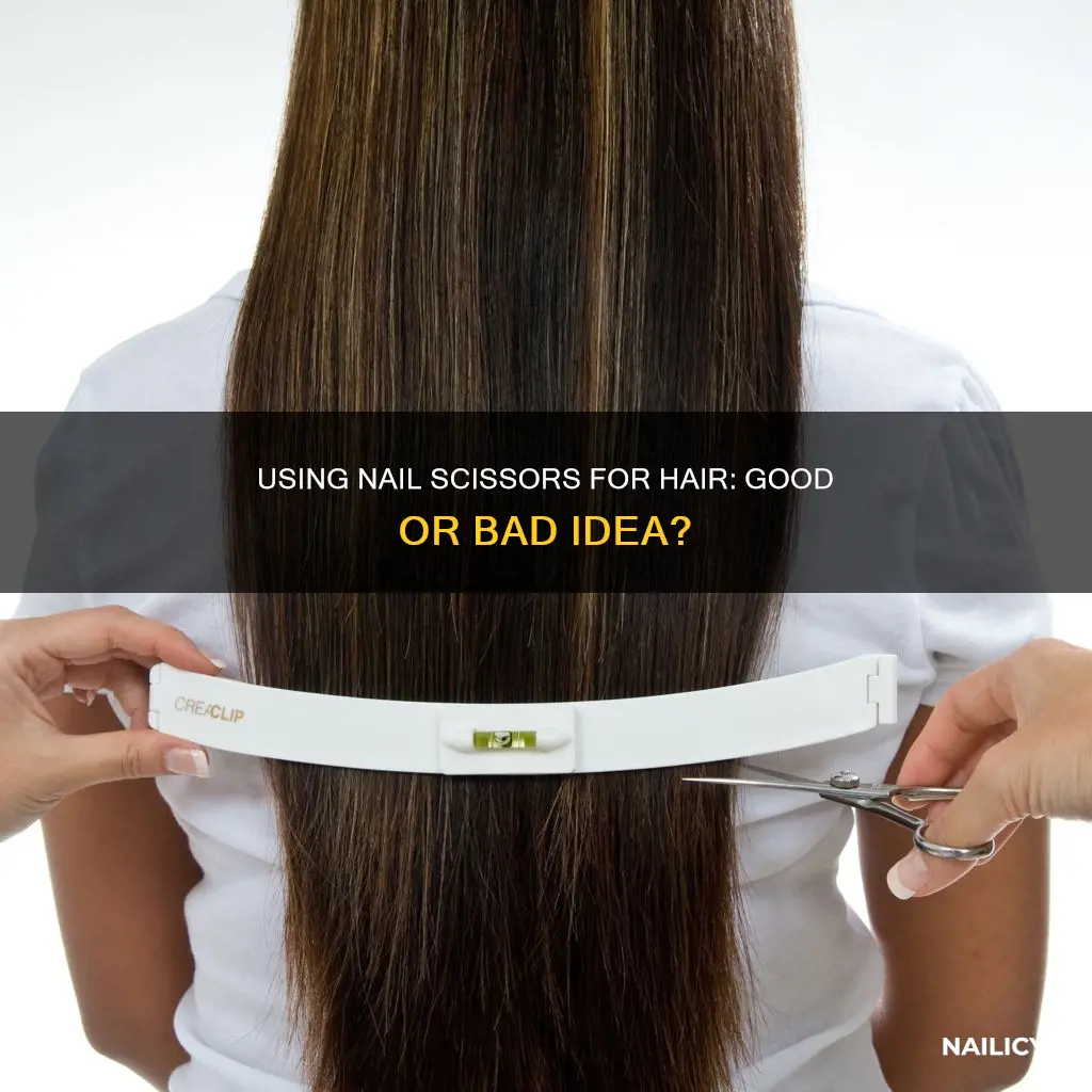 is it bad to cut your hair with nail scissors