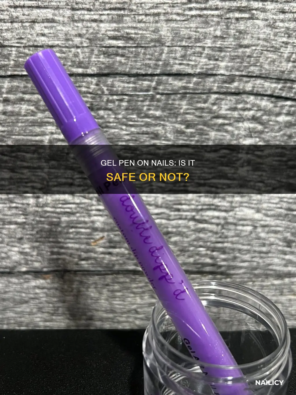is it bad to put gel pen on nails