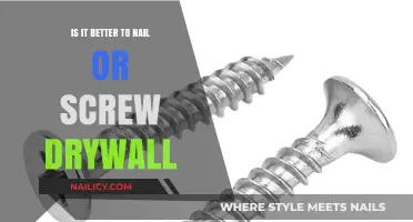 Nails vs. Screws for Drywall: Which Fastener Wins?