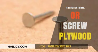 Nailing vs. Screwing Plywood: Which Method Offers Superior Strength?