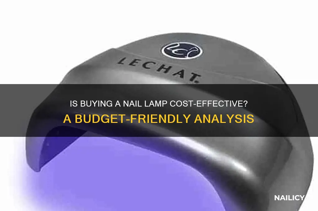 is it cheaper to buy a nail lamp